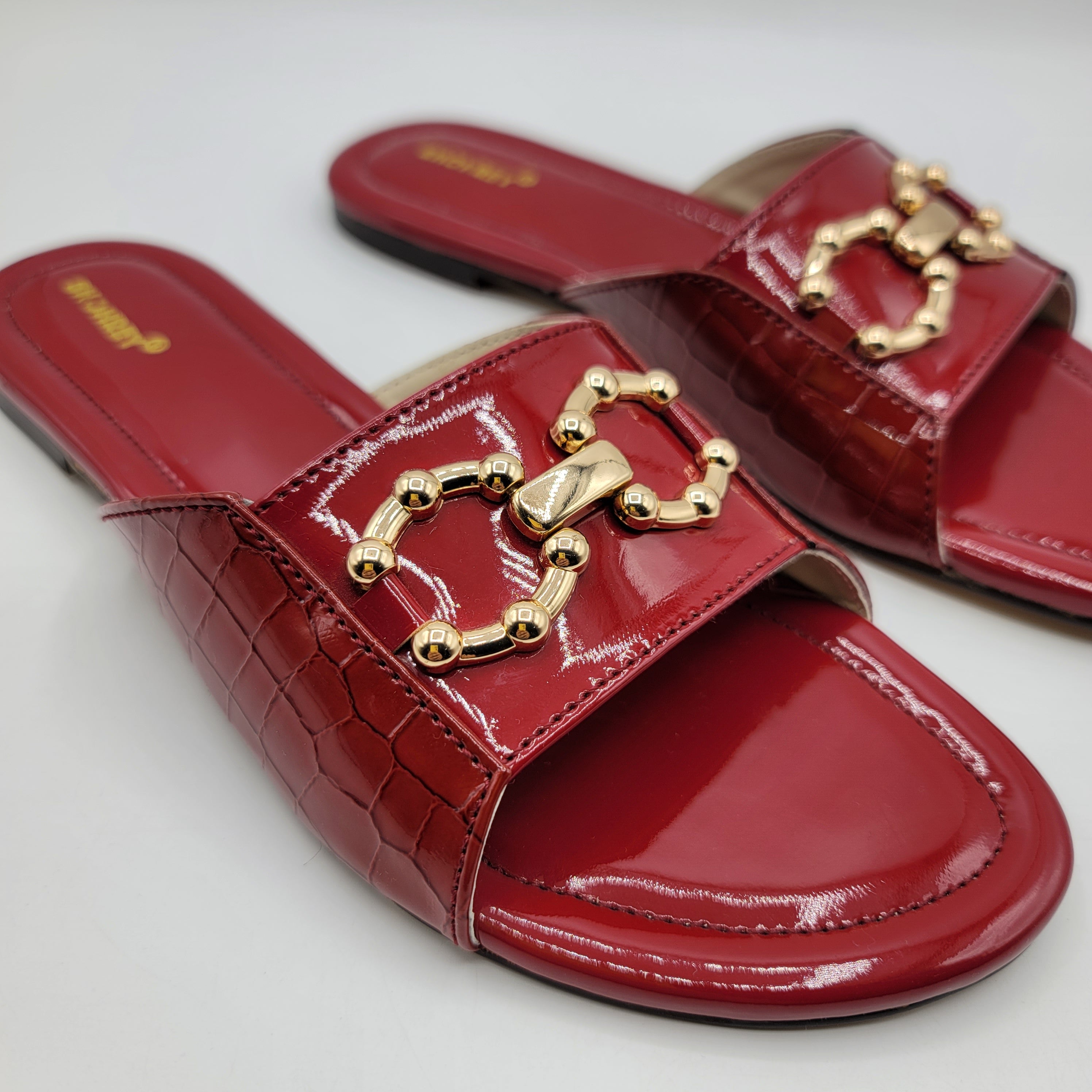 Ashton Slides - Maroon