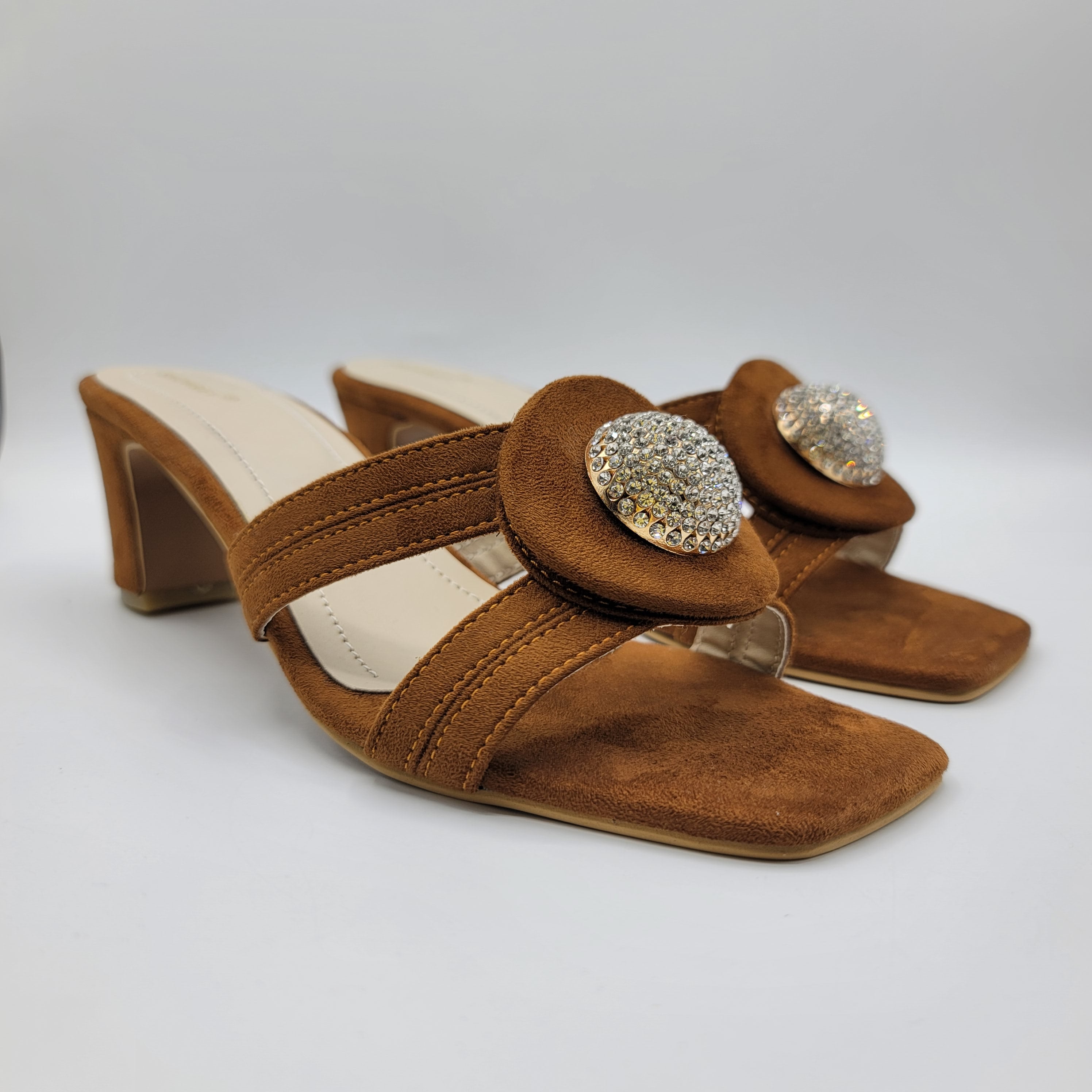 Ring Heel Slides- Black