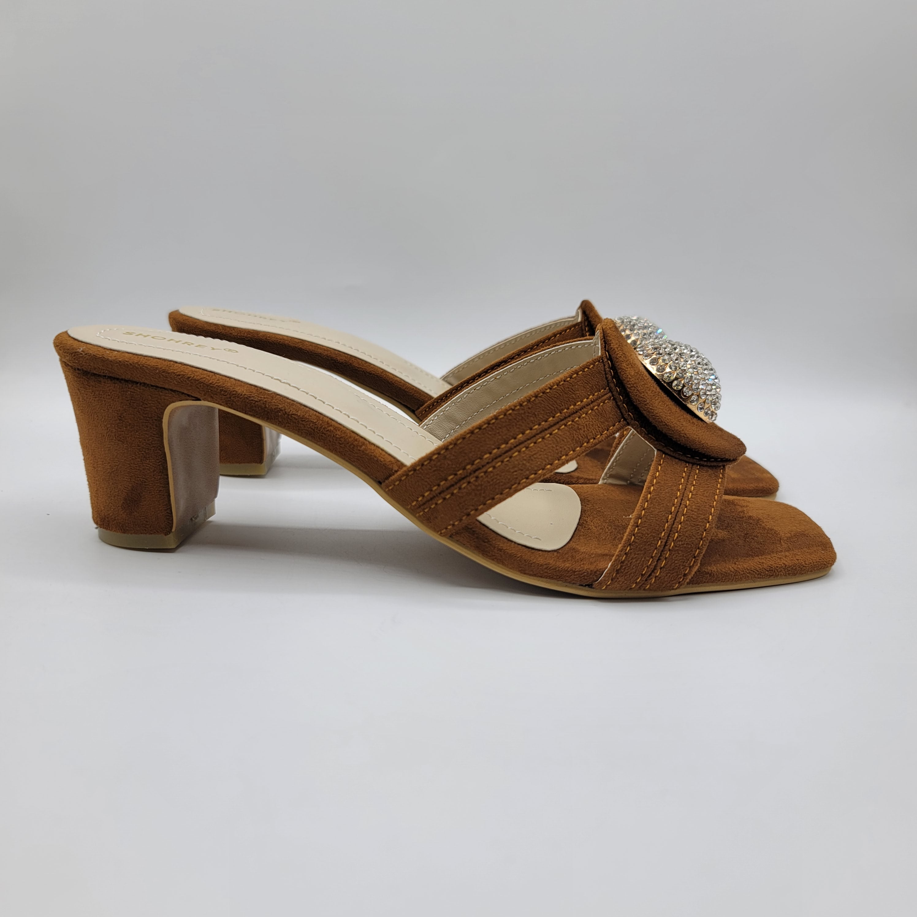 Ring Heel Slides- Black