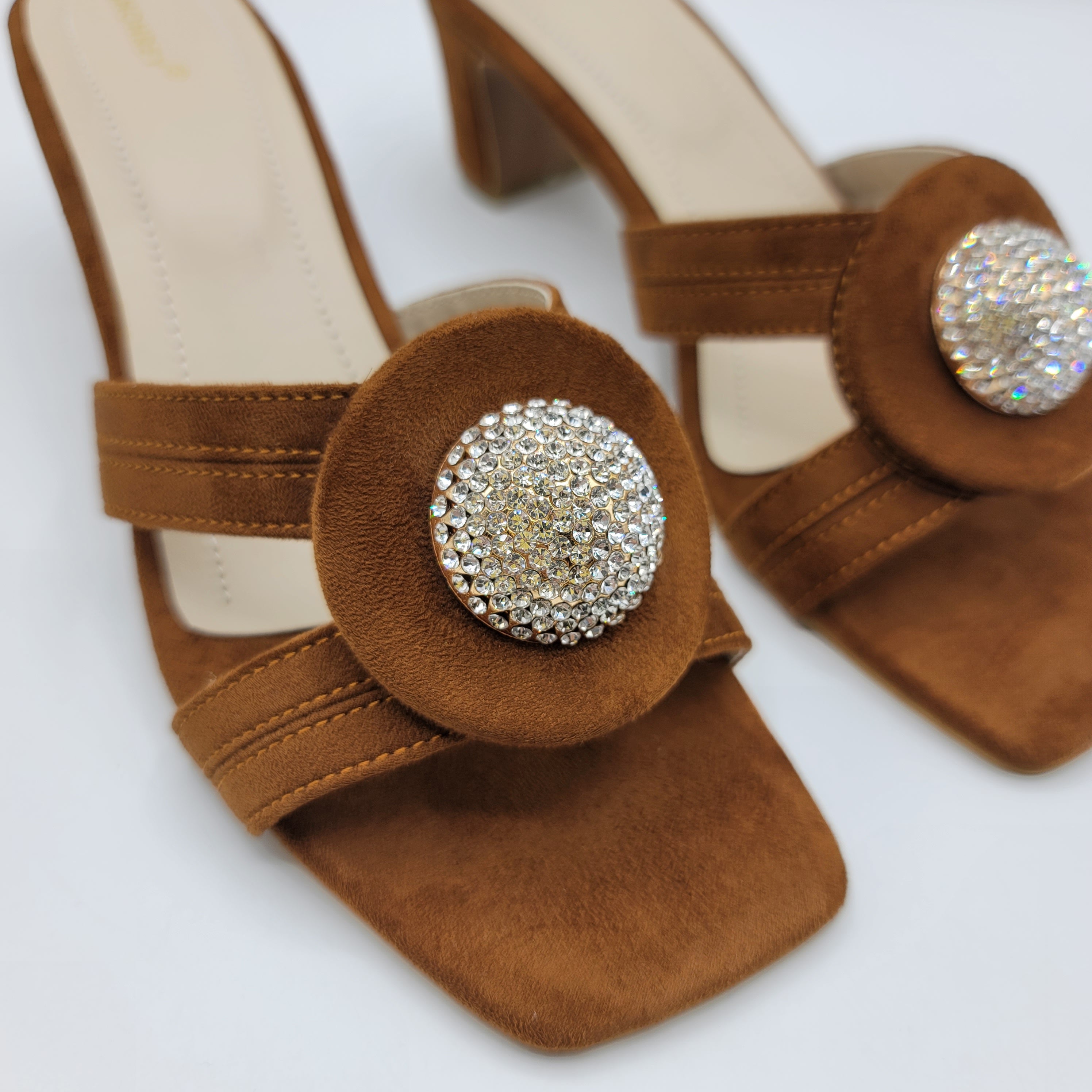 Ring Heel Slides- Black
