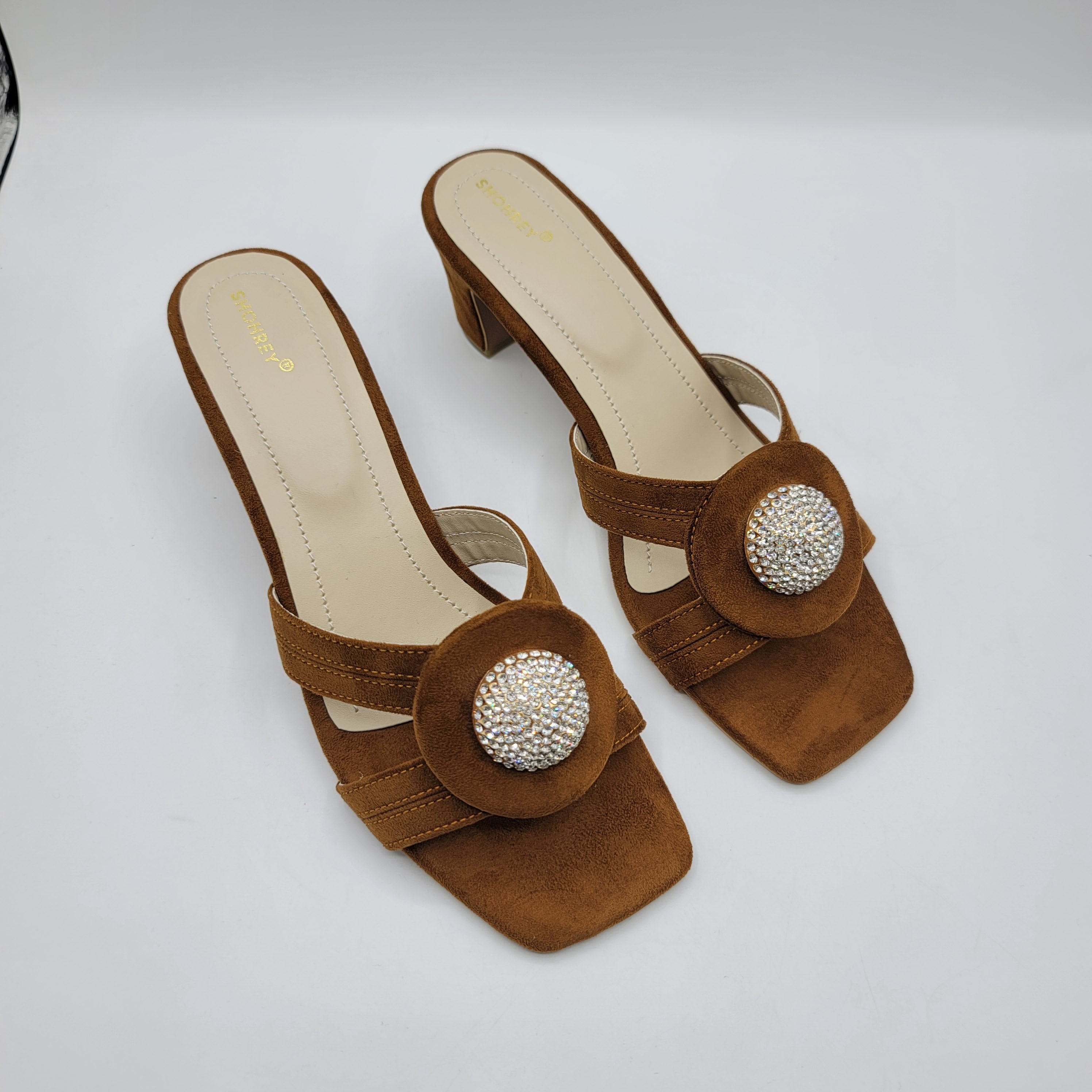 Ring Heel Slides- Black