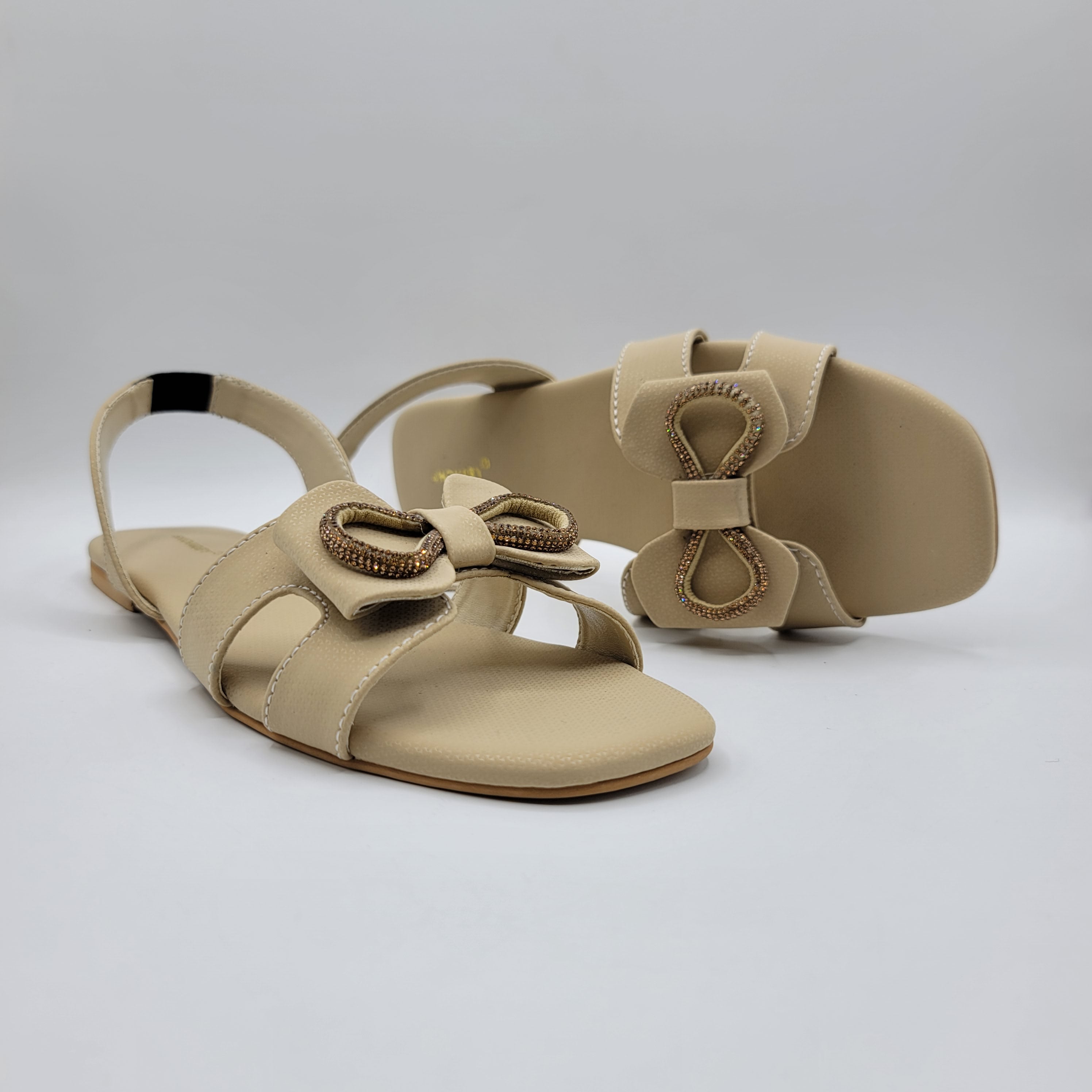 Jesse Sling Back Sandals - Beige