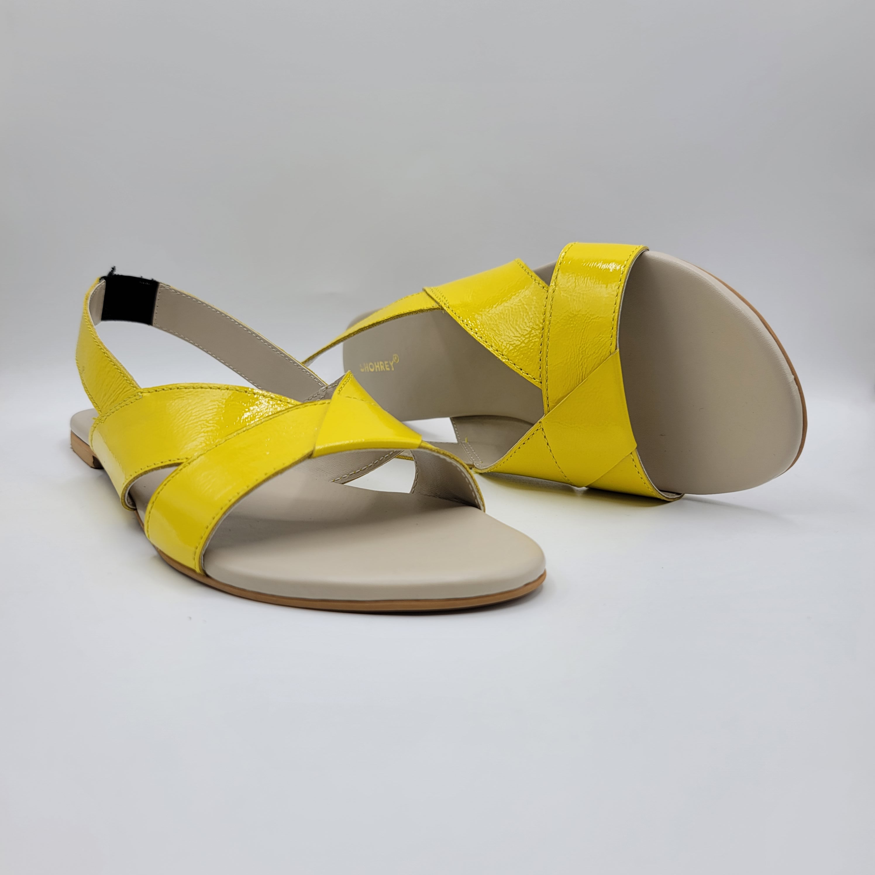 Ivy Sling back Sandals - Yellow