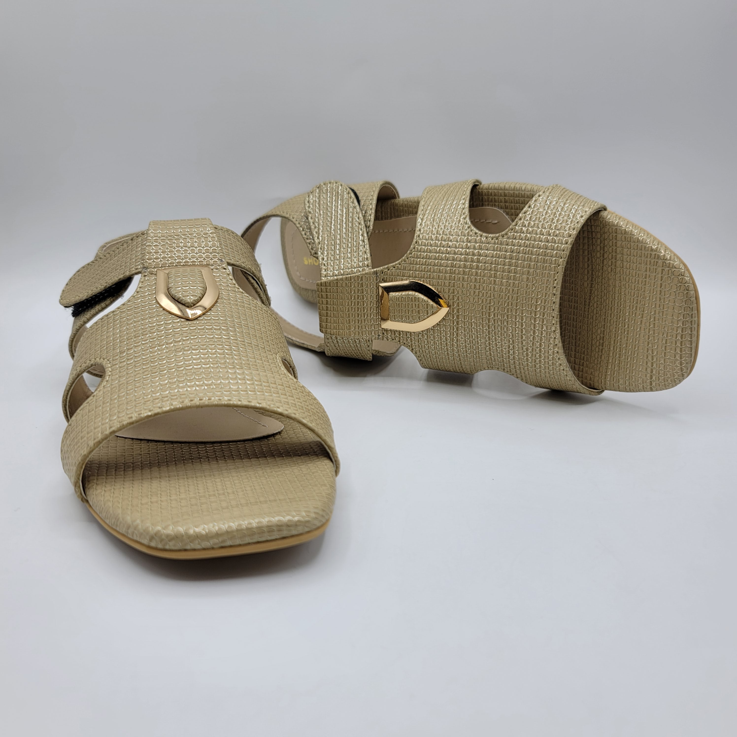 Peshawari Elegance Sandals - Charcoal