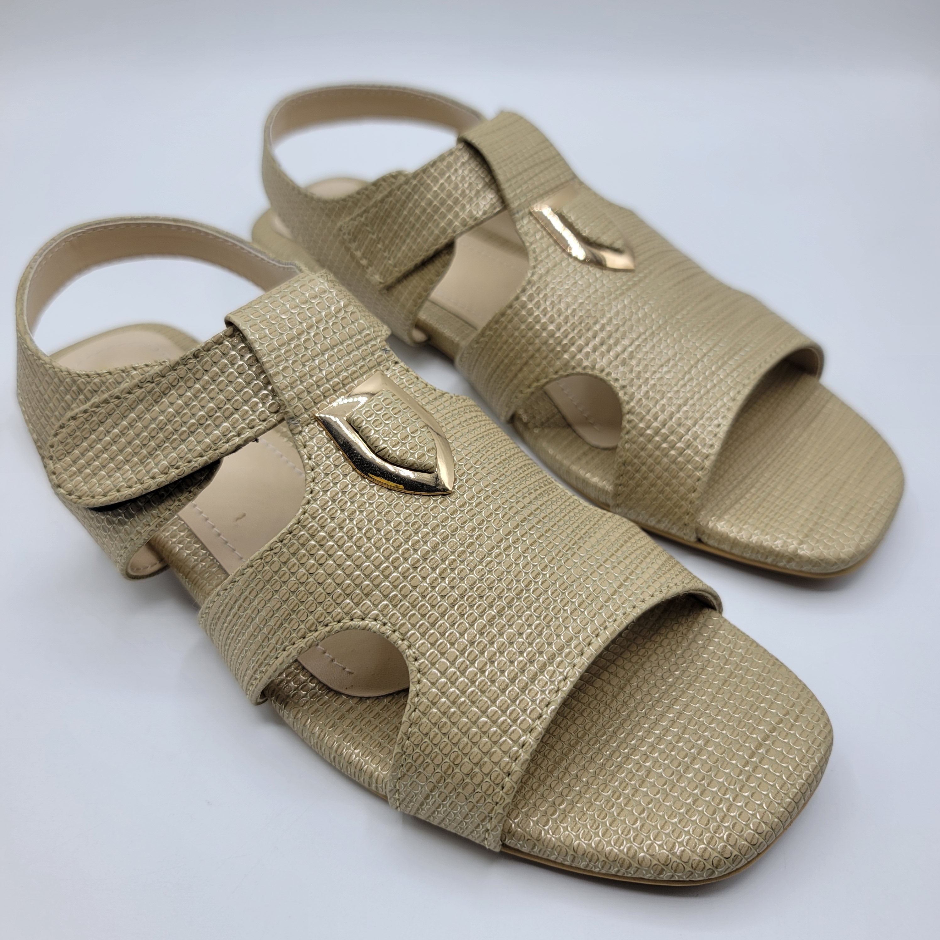 Peshawari Elegance Sandals - Charcoal