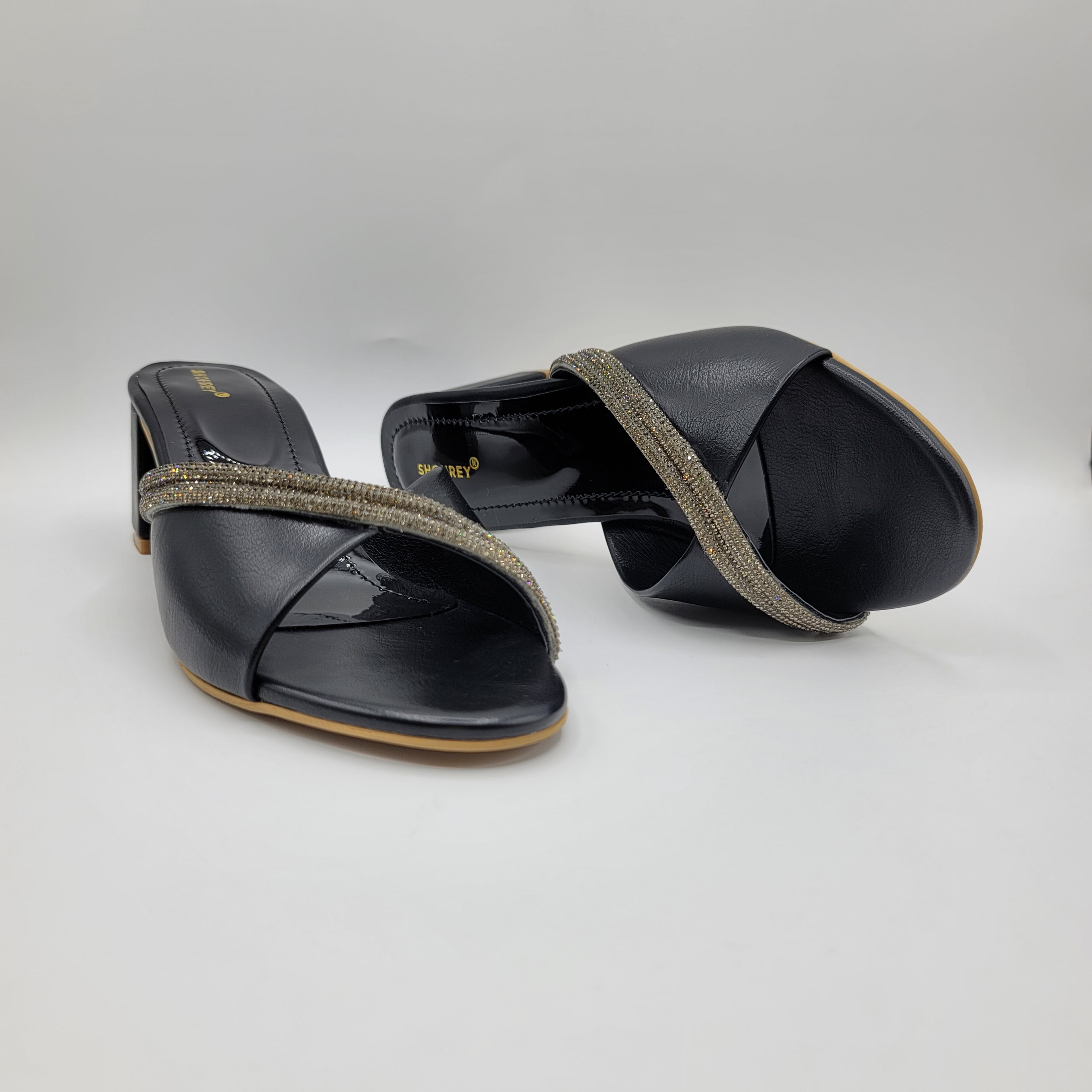 Amelia Heel Slides - White