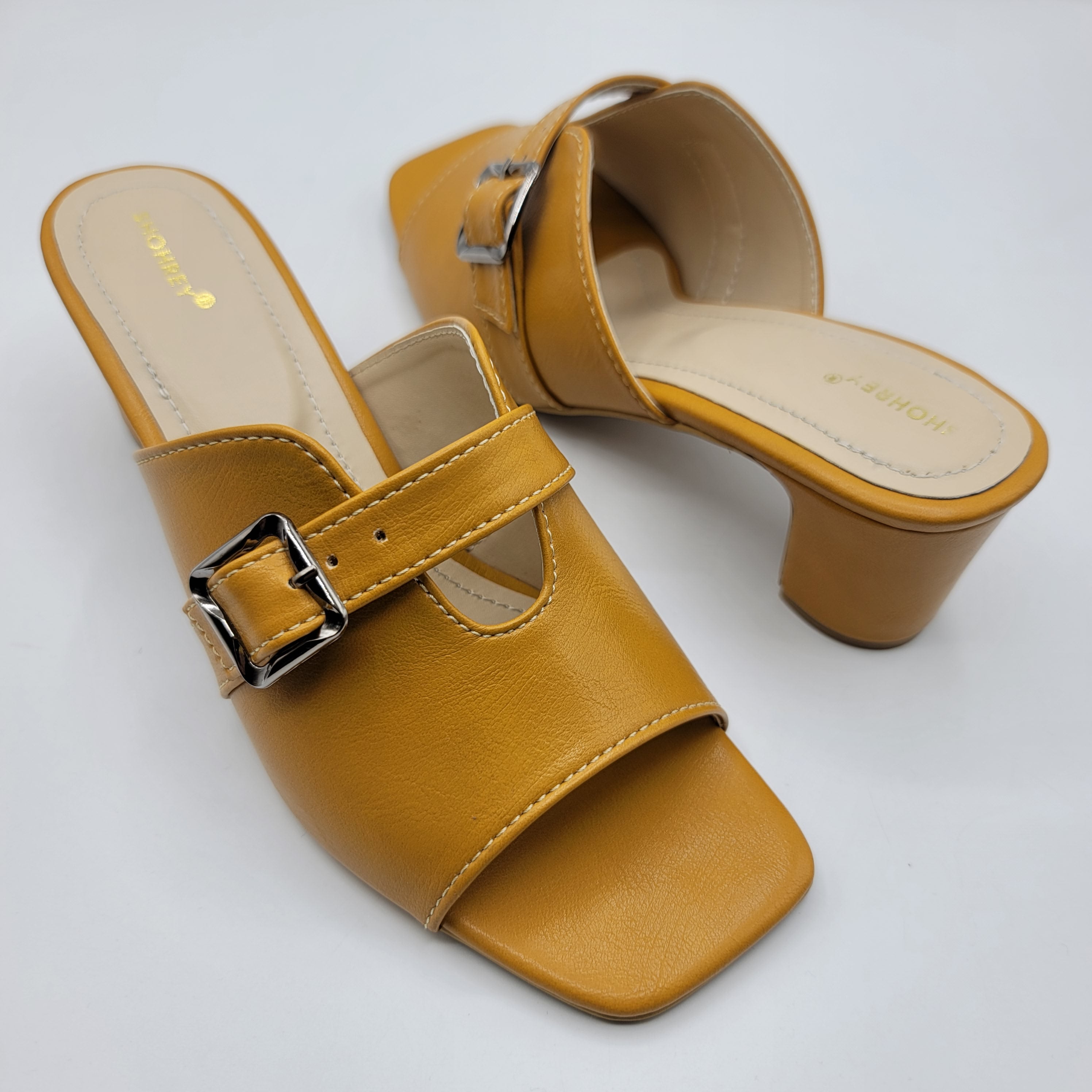 Ava Heel Slides - Chocolate