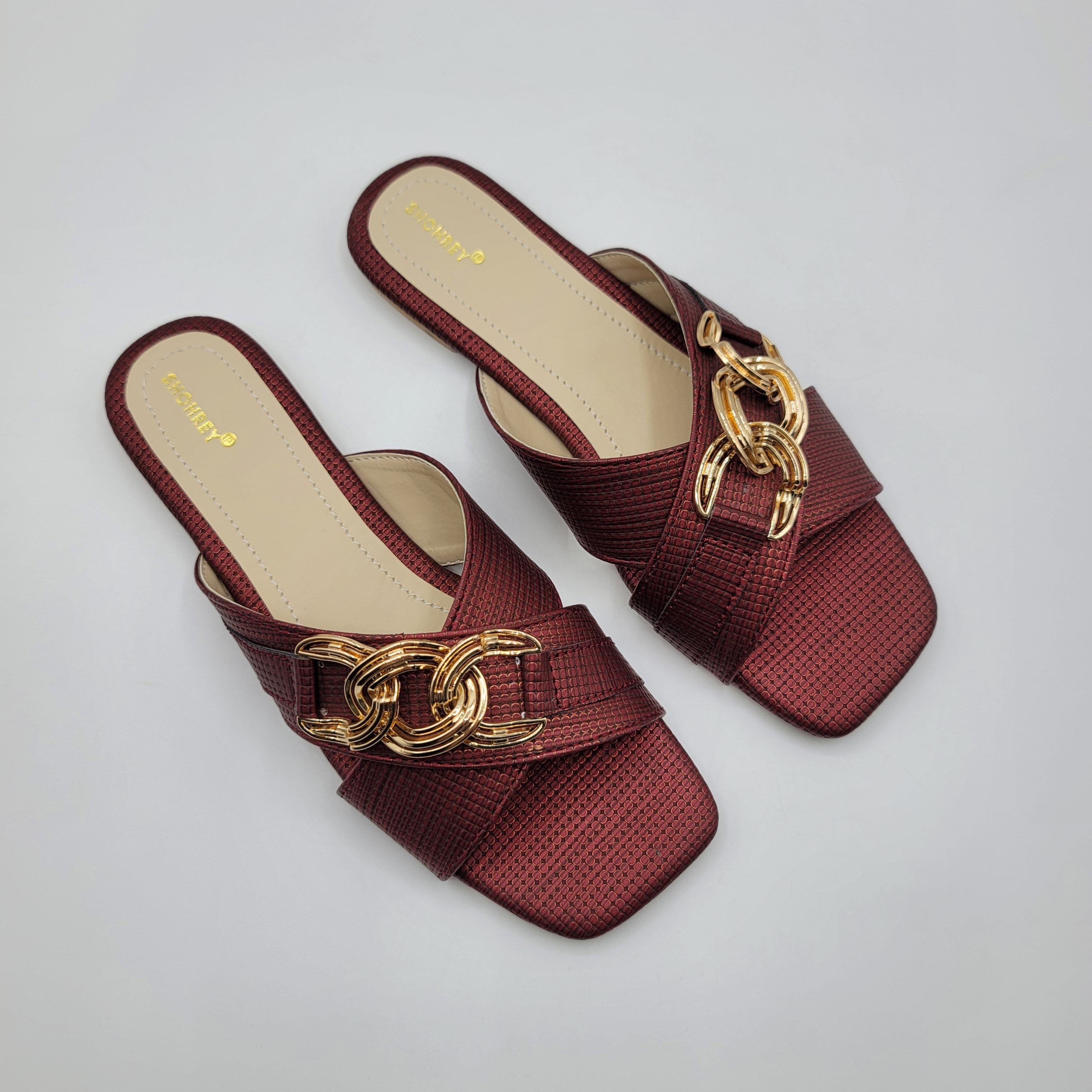Camila Slides - Steel Blue
