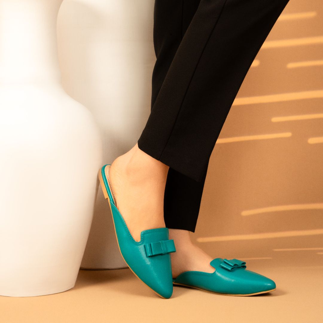 Spring Mules- Firozi