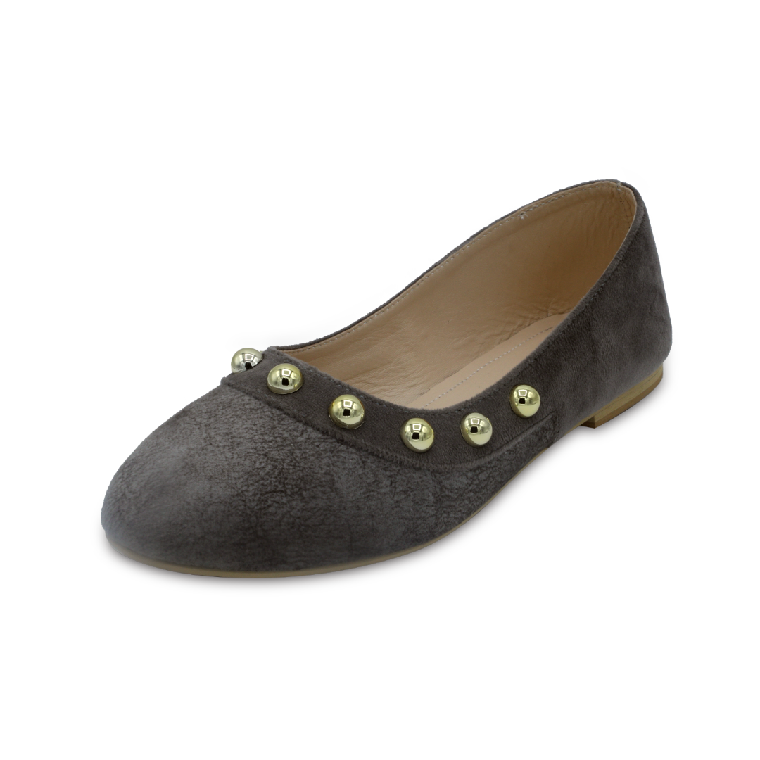 Ballet - Black Flats with Studs
