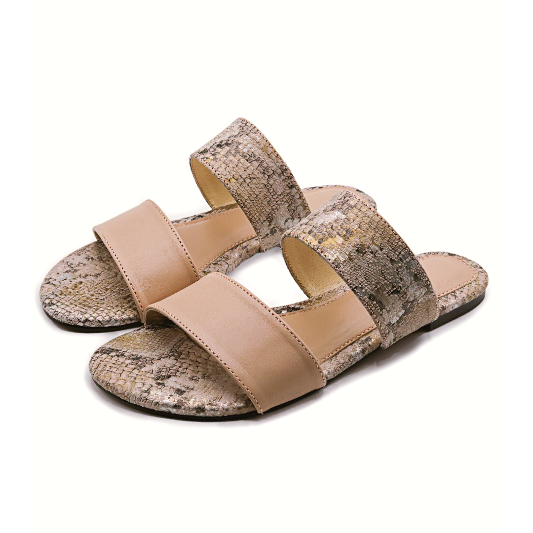 FAK2 - Pink - Snake Pattern Slides