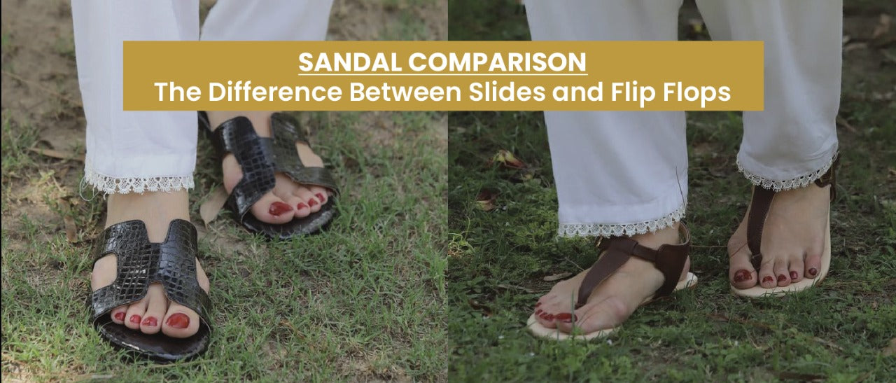 The Difference Between Slides and Flip Flops: Sandal Comparison