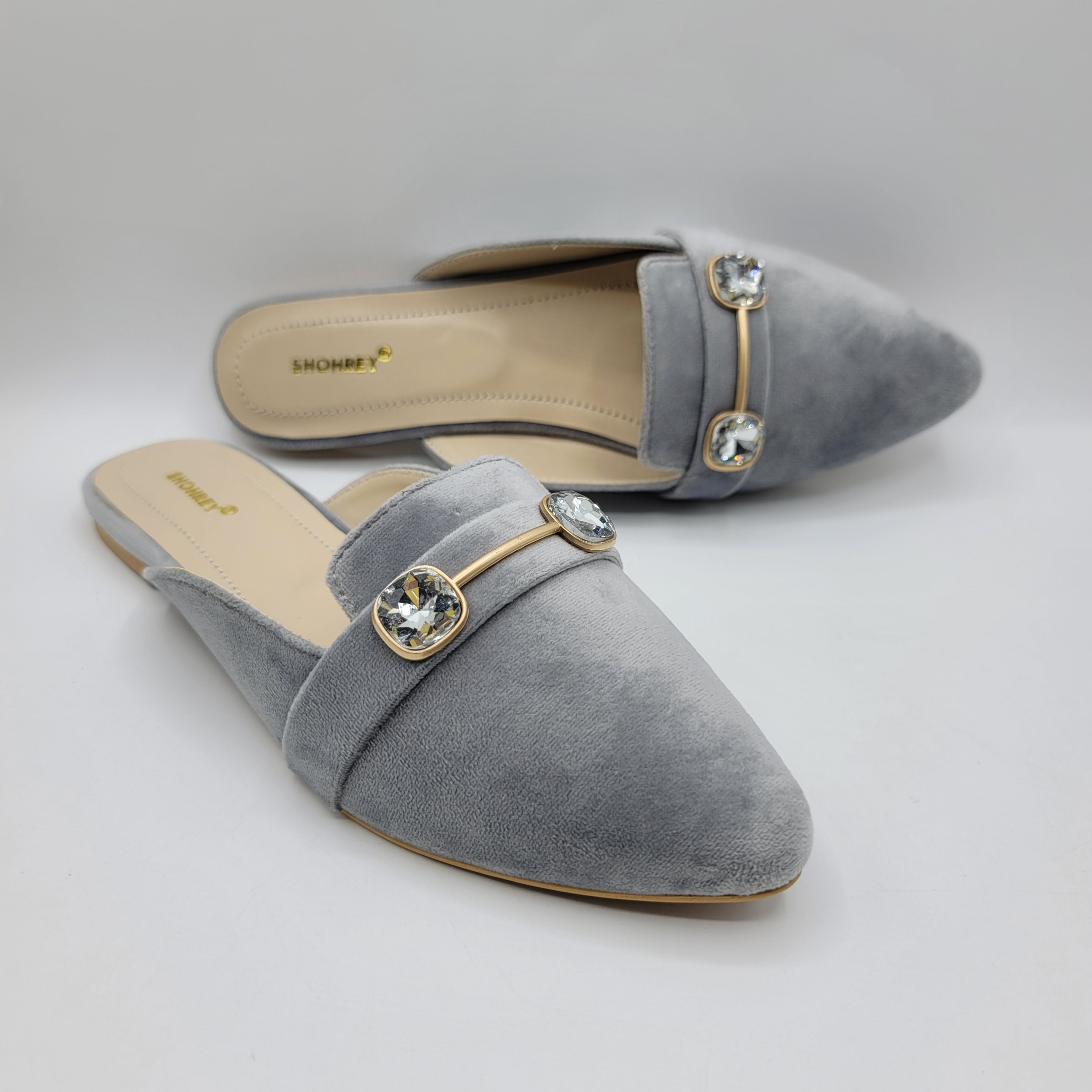 Dana - Mules - Grey