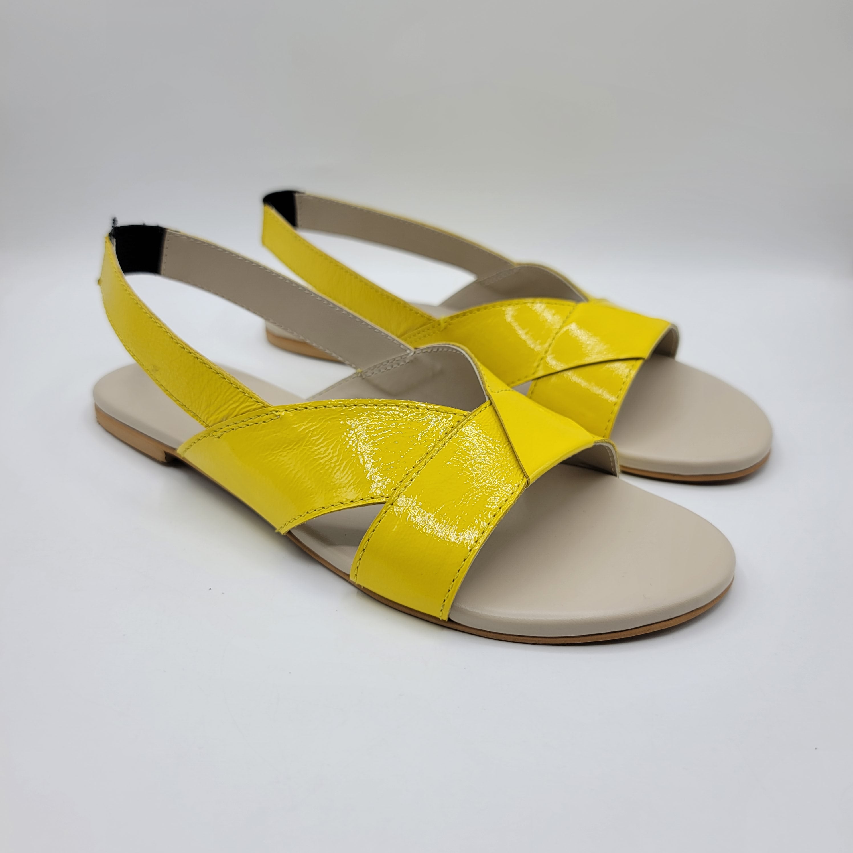 Ivy Sling back Sandals - Yellow