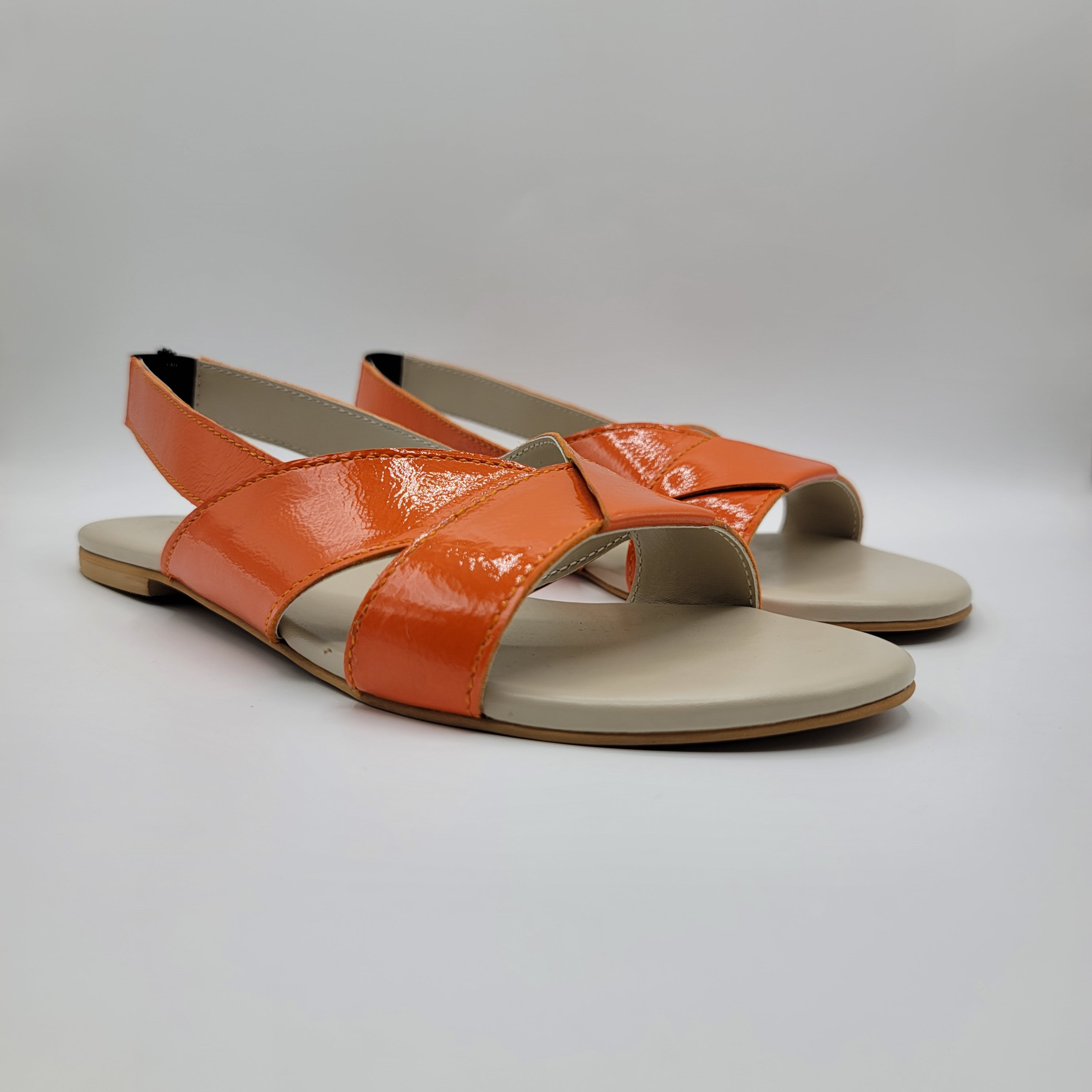 Ivy Sling back Sandals - Orange