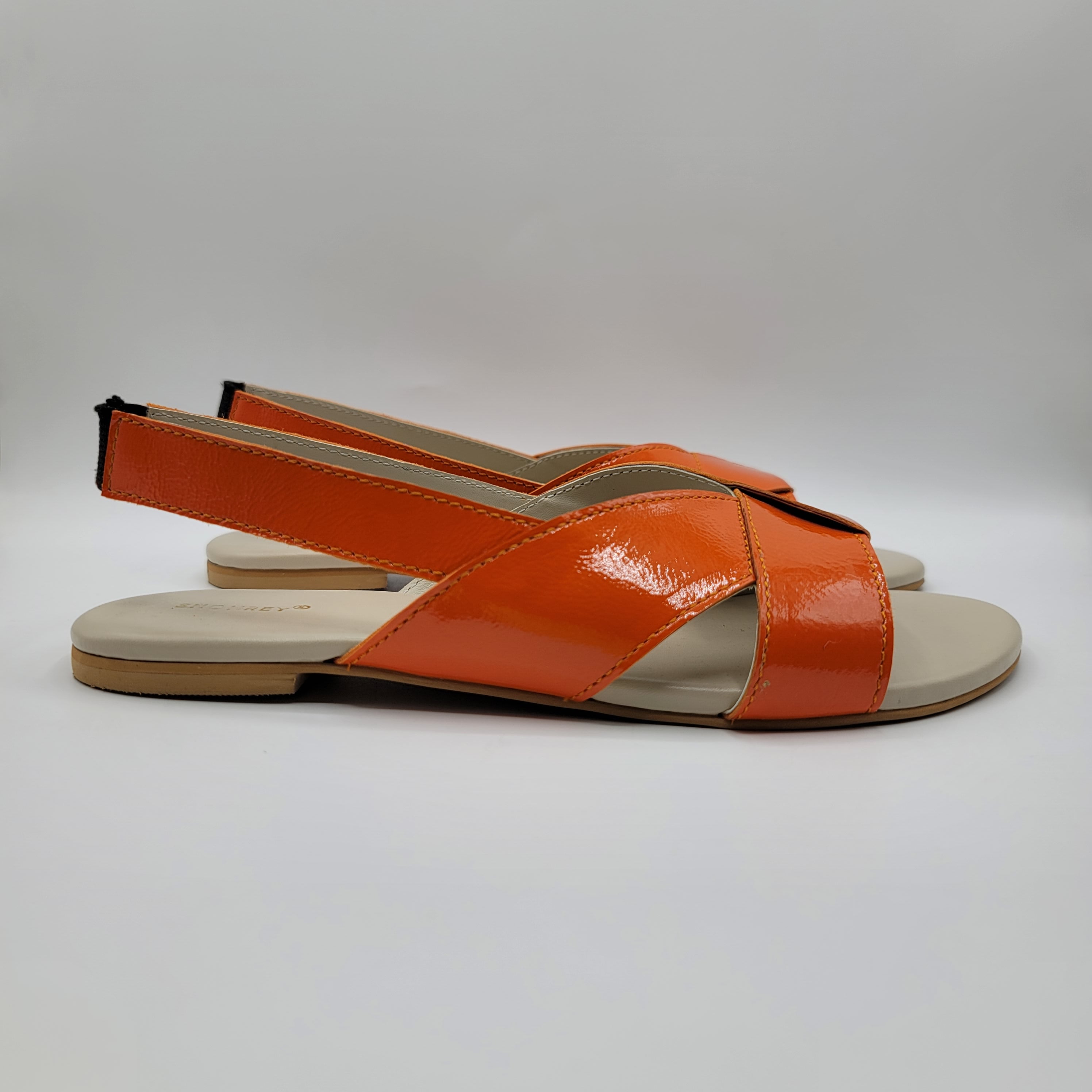 Ivy Sling back Sandals - Orange