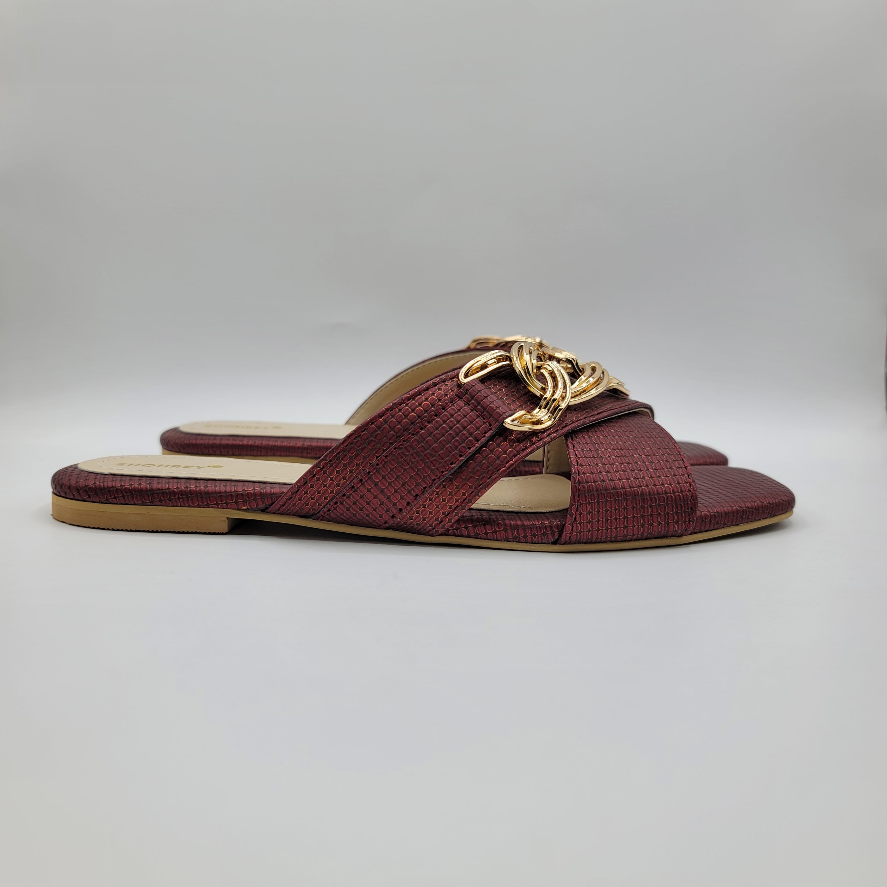 Camila Slides - Maroon