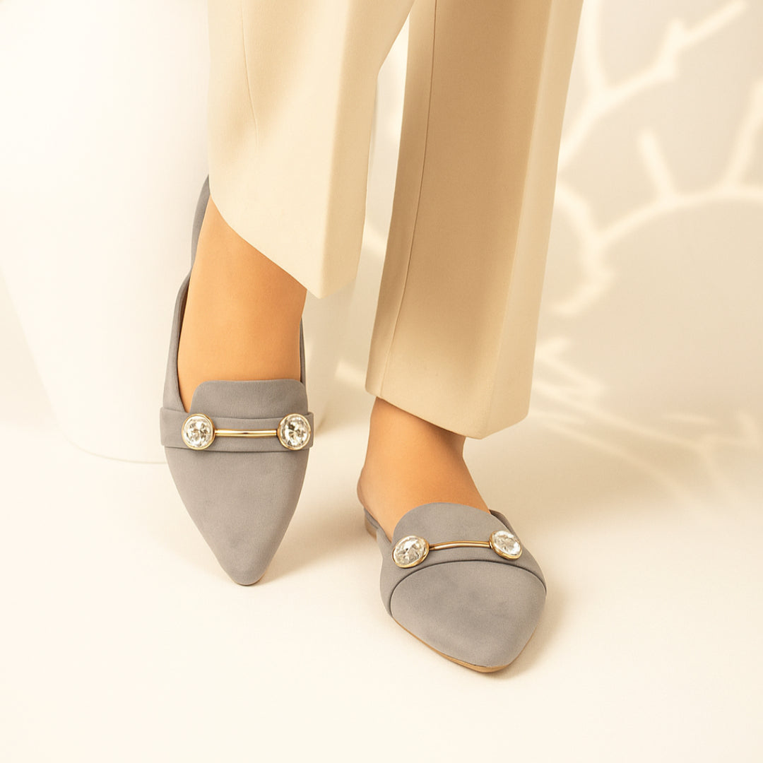 Dana - Mules - Grey