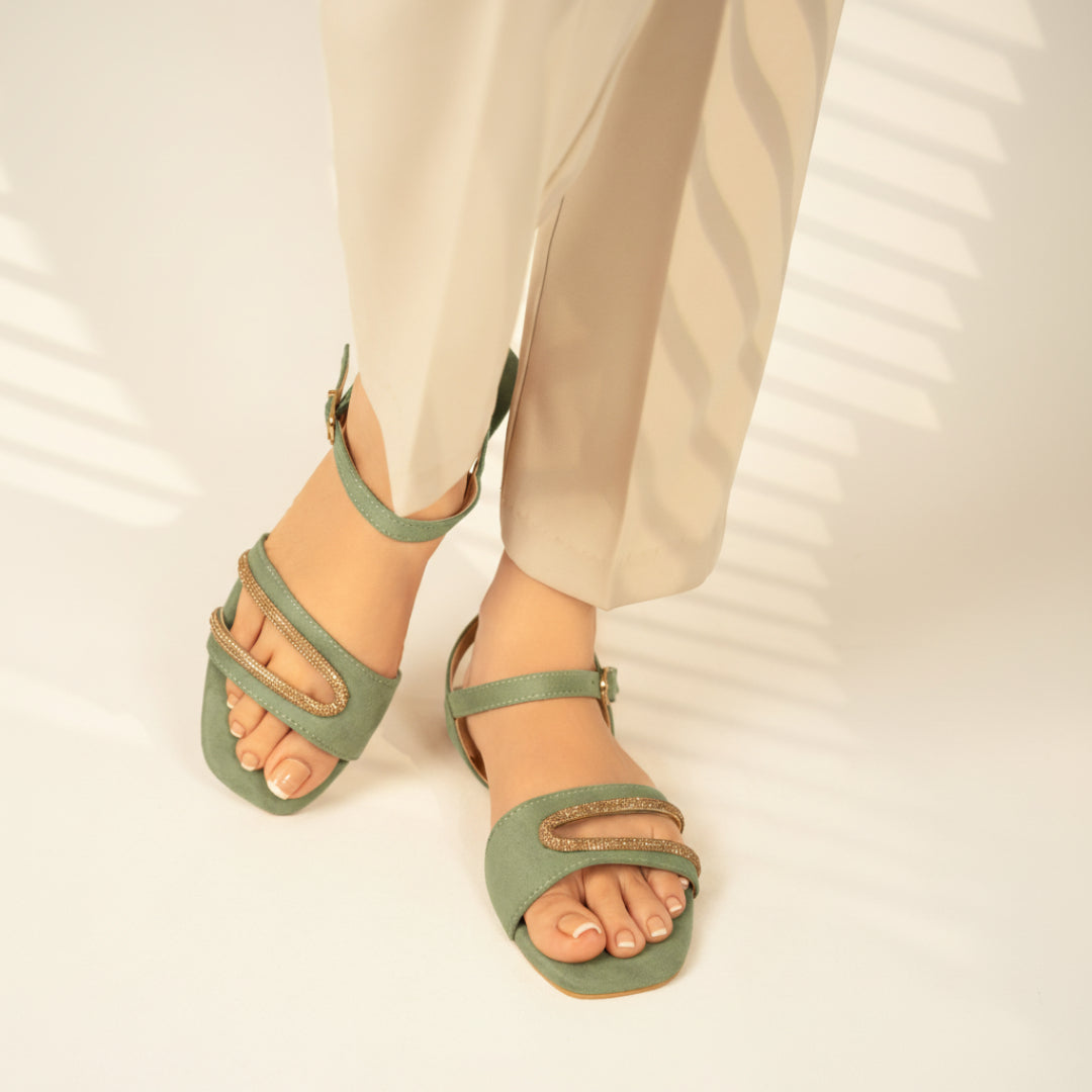 Vee Sandals - Mos Green