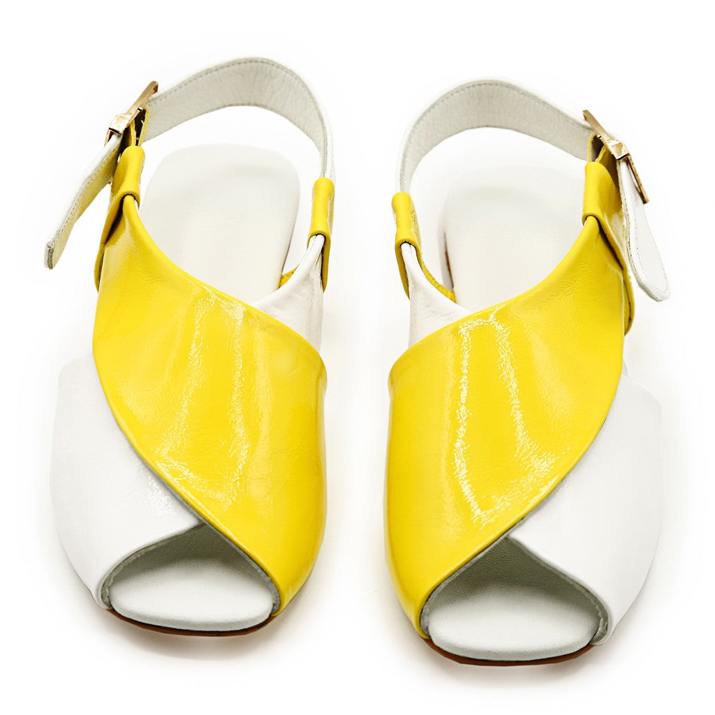 Peshawari Delight - Lime Light - Leather Sandals