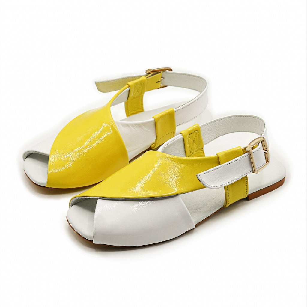 Peshawari Delight - Lime Light - Leather Sandals